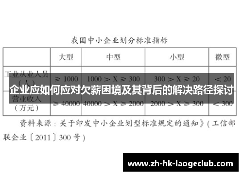 企业应如何应对欠薪困境及其背后的解决路径探讨