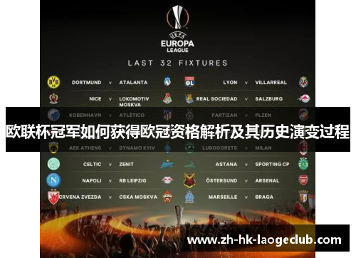 欧联杯冠军如何获得欧冠资格解析及其历史演变过程 欧联杯冠军如何获得欧冠资格解析及其历史演变过程